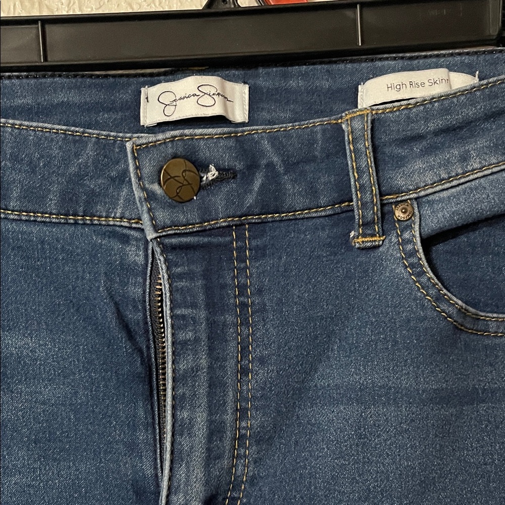 Jessica Simpson Classic Blue Denim Jeans High Rise Skinny